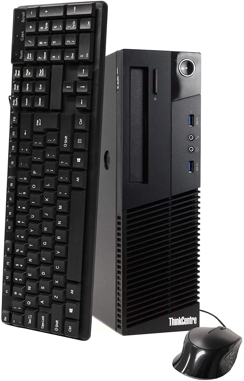 Lenovo ThinkCentre M93P (SFF) / Intel Quad Core i5-4570 (4th Gen) @ 3.6GHz / 16GB RAM / 256GB SSD (Solid State Drive) / Wi-Fi, Keyboard & Mouse / USB 3.0 / DisplayPort / VGA / Gigabit Ethernet / Windows 10 Pro - 1 Year Warranty - Small Form Factor Desktop