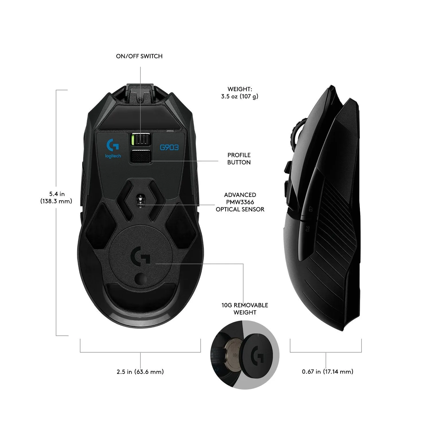 Logitech G903 Wireless Gaming Mouse