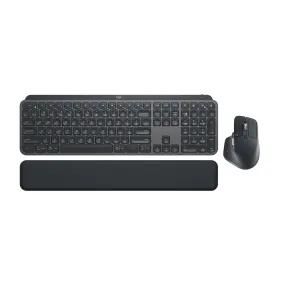 Logitech MX Keys Wireless Keyboard and Optical Mouse Combo For Business Generation 2 with 8000 DPI Darkfield Sensor, Full Sized 108 Key Layout, and Logi Bolt and Bluetooth Connectivity for PC and Laptop Computers - Graphite