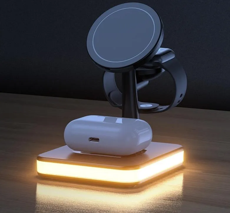 Magnetic Wireless Charger Stand Dock for Apple Devices