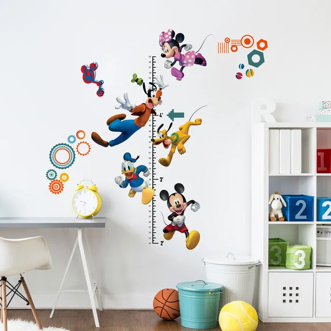 Mickey And Friends Growth Chart Peel And Stick Wall Decals