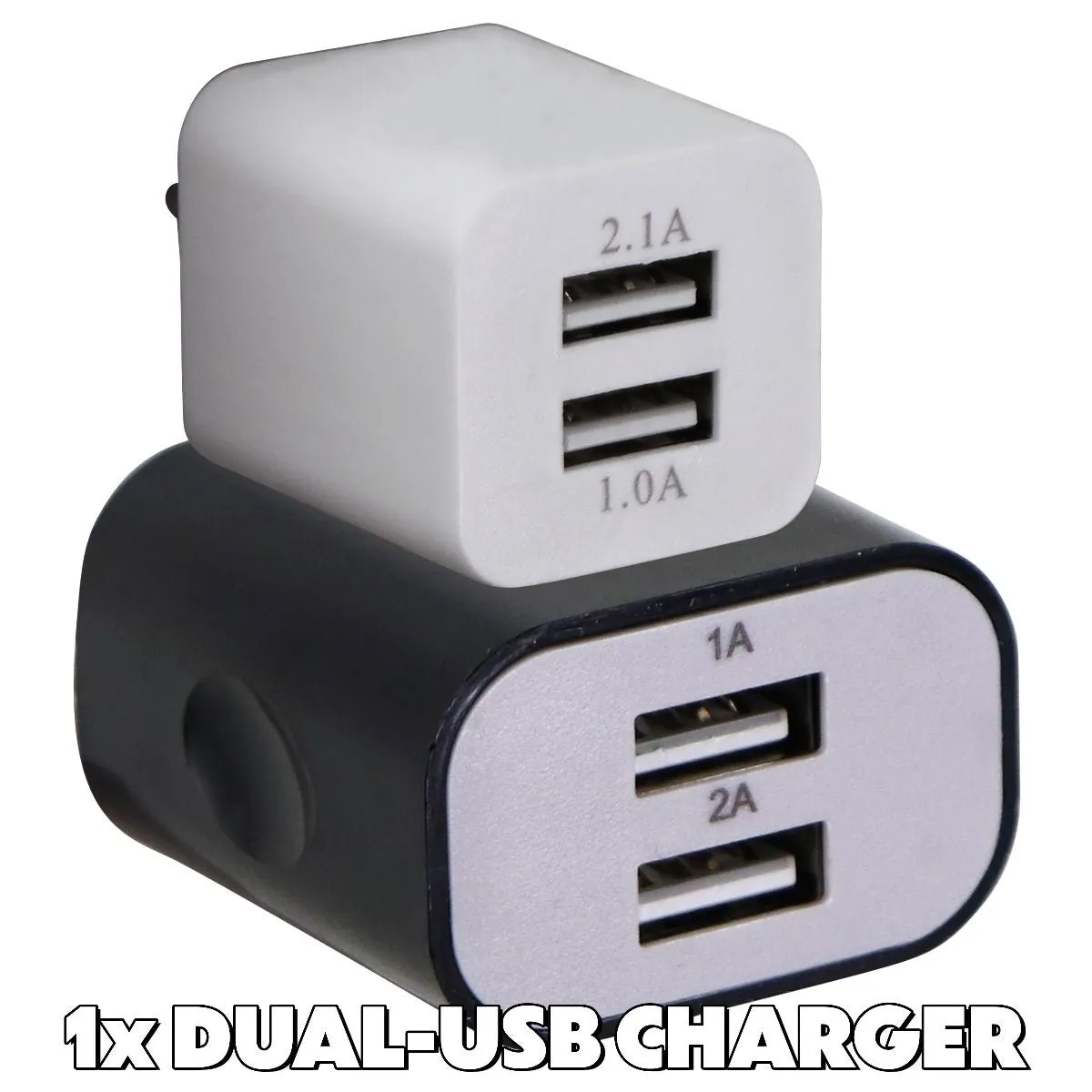 Mixed/Generic Dual USB Wall Charger Travel Adapters (2.0A and Up) Mixed Brands