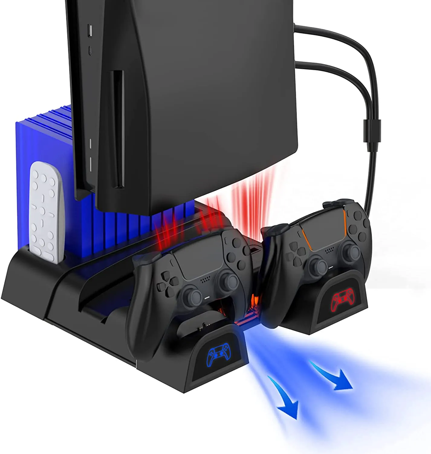 NexiGo PS5 Cooling Stand with 2-in-1 Type-C Cable