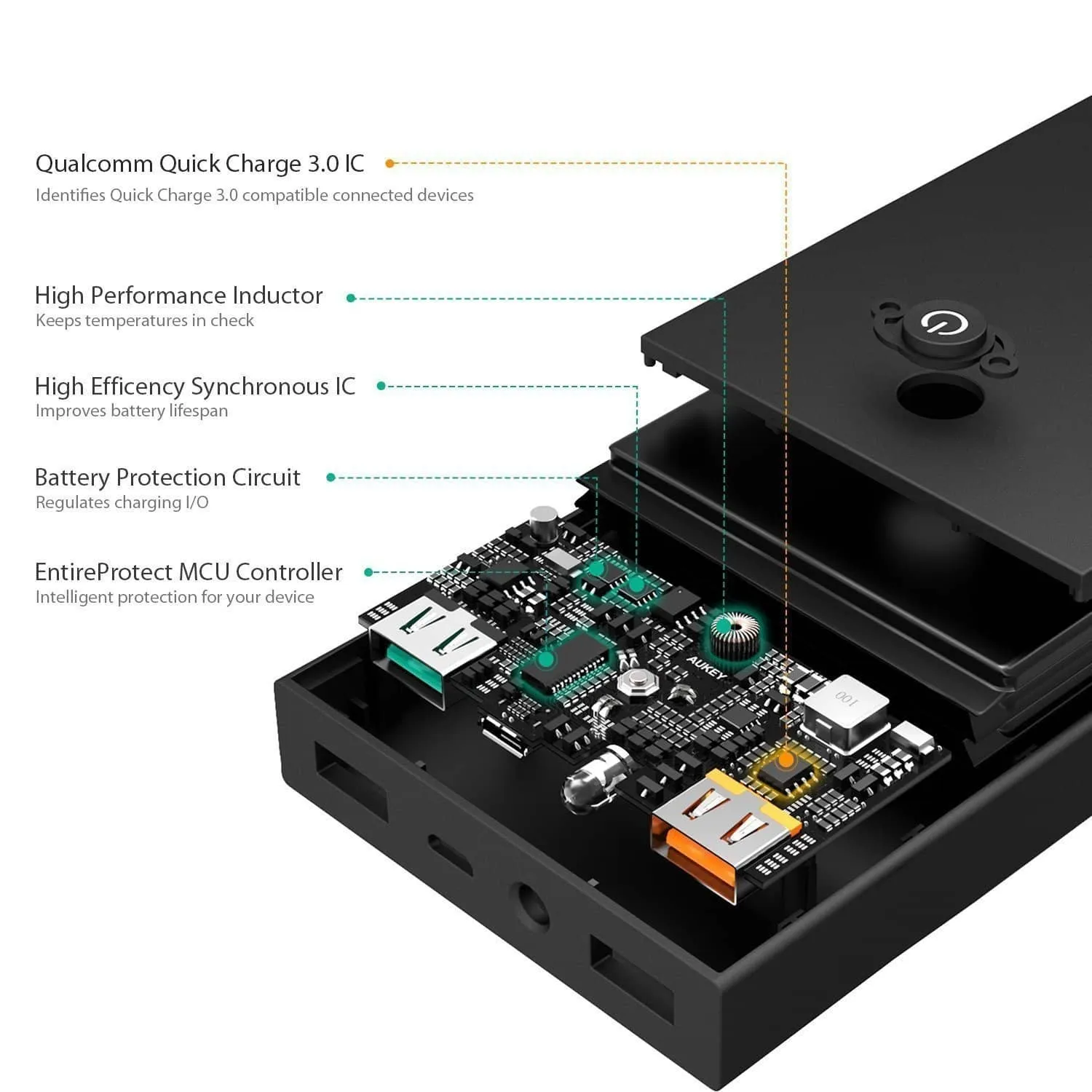 PB-T9 16000mAh Quick Charge 3.0 Power Bank