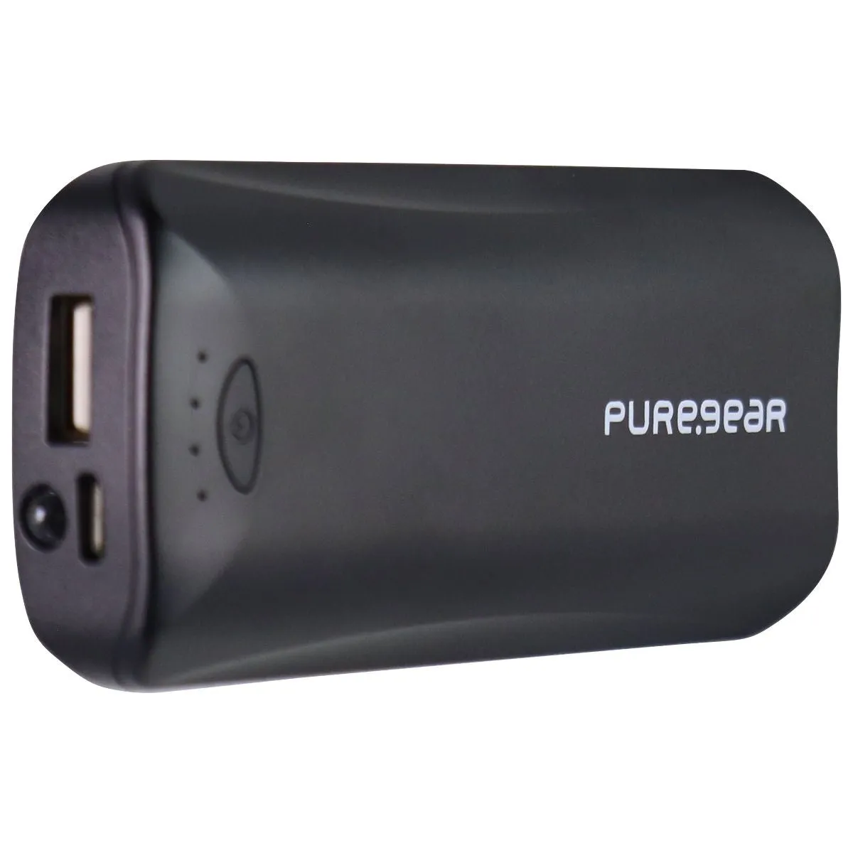 PureGear 5000mAh Portable USB Battery Charger w/ Built-in Flash Light - Black