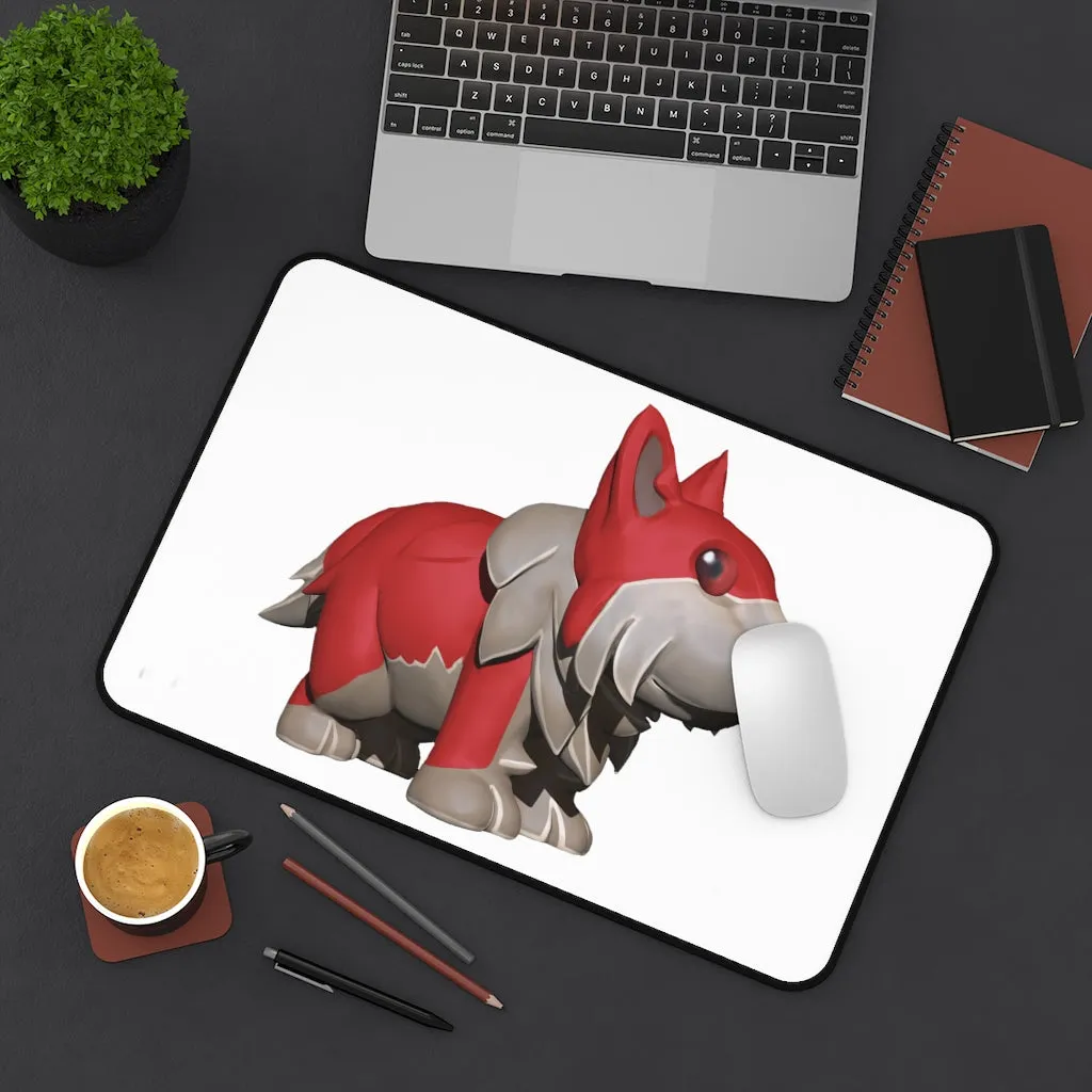 Red Dog Desk Mat