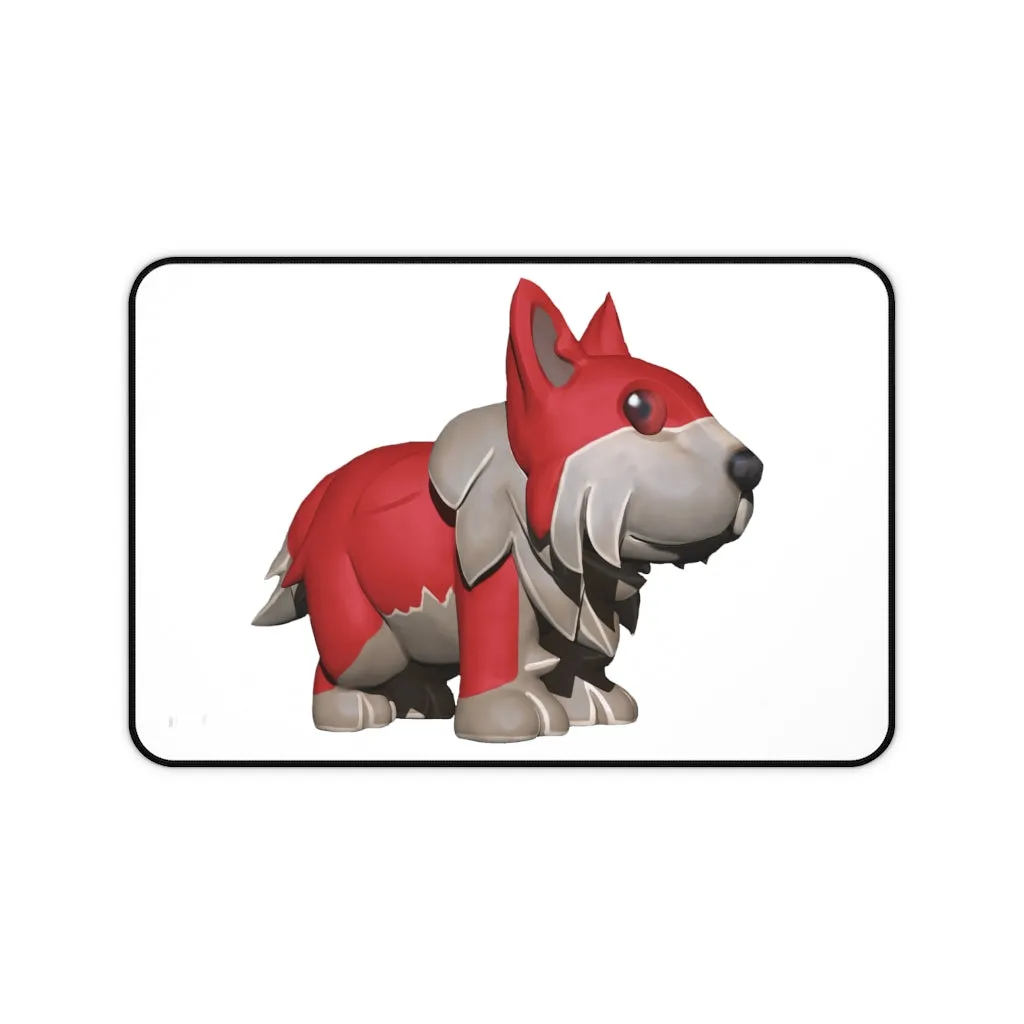 Red Dog Desk Mat