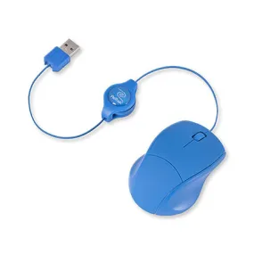 Retractable Optical Mouse | Basic Optical Mouse | Blue