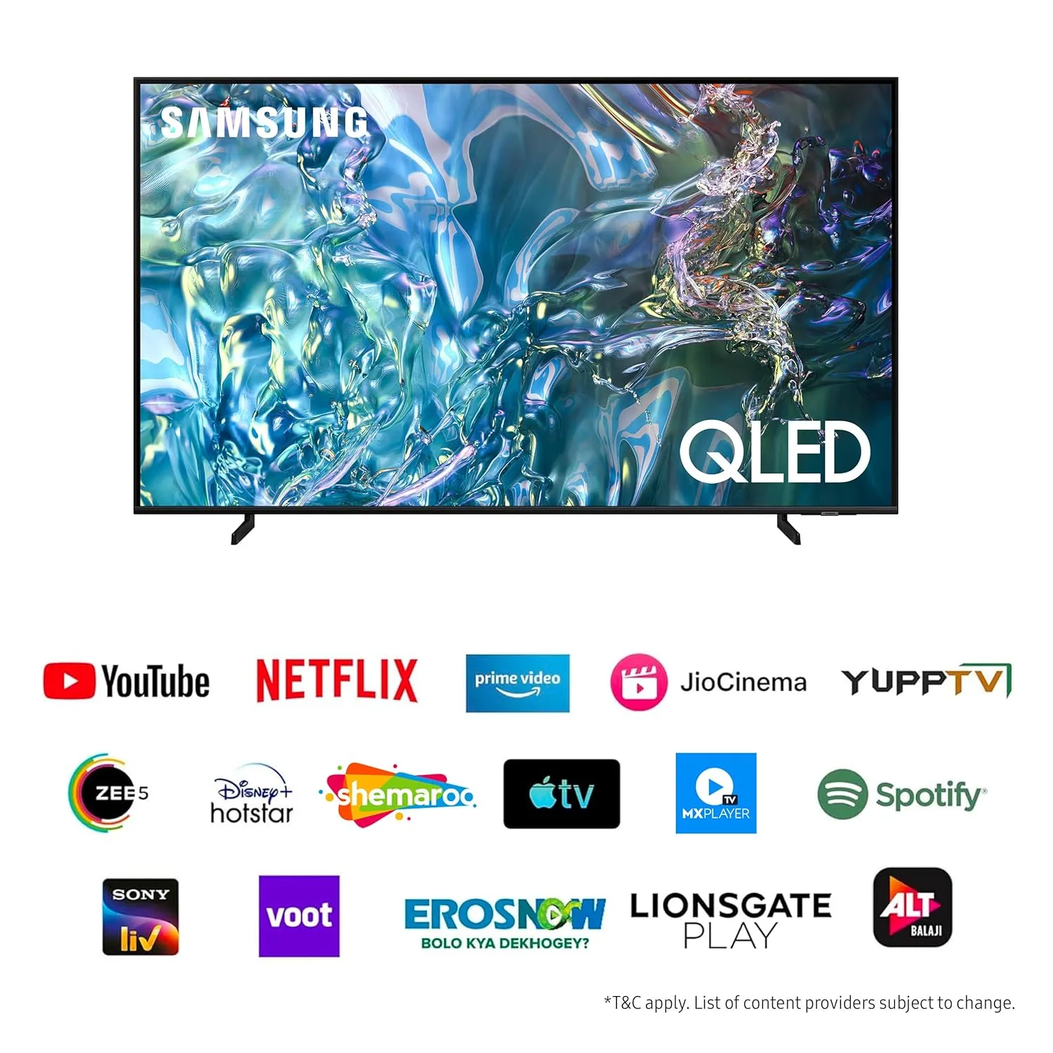 Samsung QA43Q60DAULXL  108 cm (43 inches) 4K Ultra HD Smart QLED TV (Black)