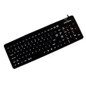 Seal Shield SEAL Flex SSF106 Medical Grade Washable Keyboard - 107 Keys - USB