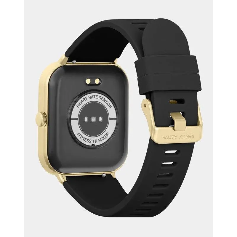 Series 23 Reflex Active Stone Set Black & Gold Smart Calling Watch