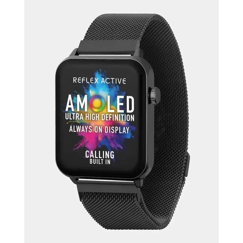 Series 30 Reflex Active Amoled Black Mesh Smart Calling Watch