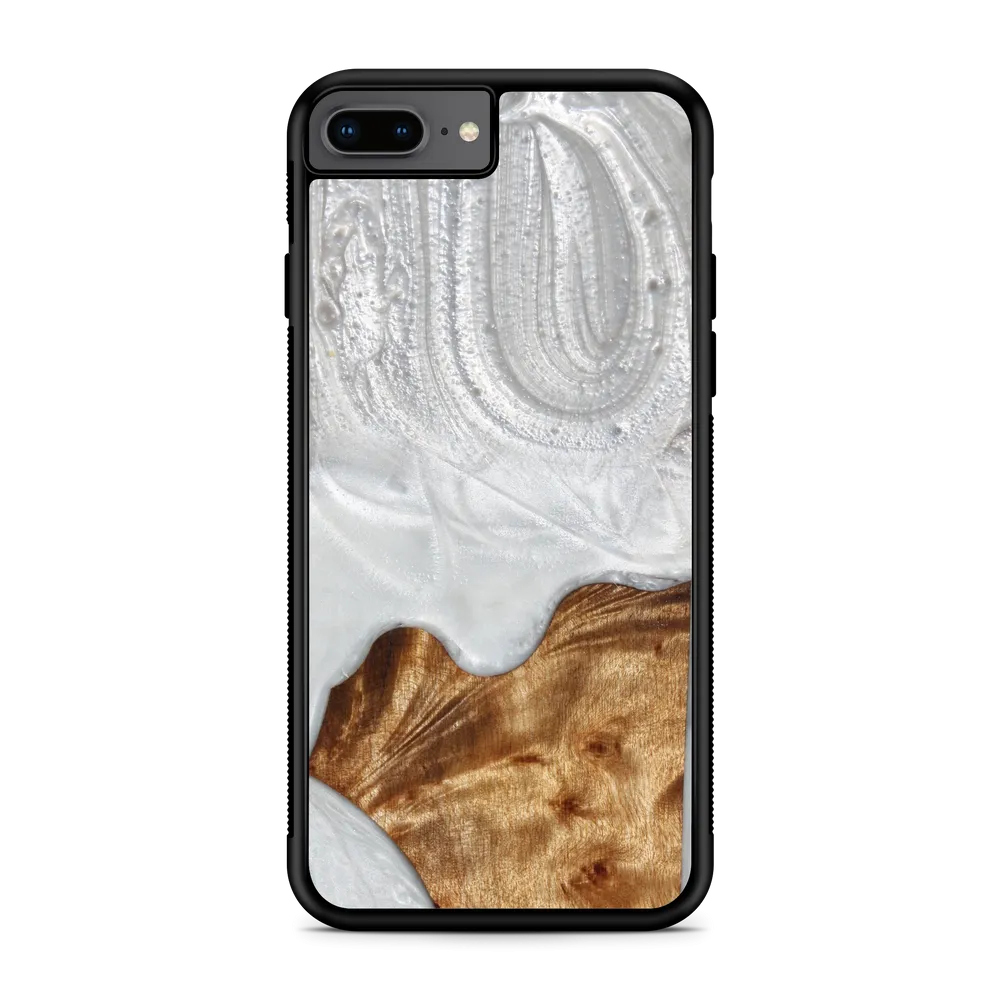 Slim Resin & Wood Phone Case | Arctic White