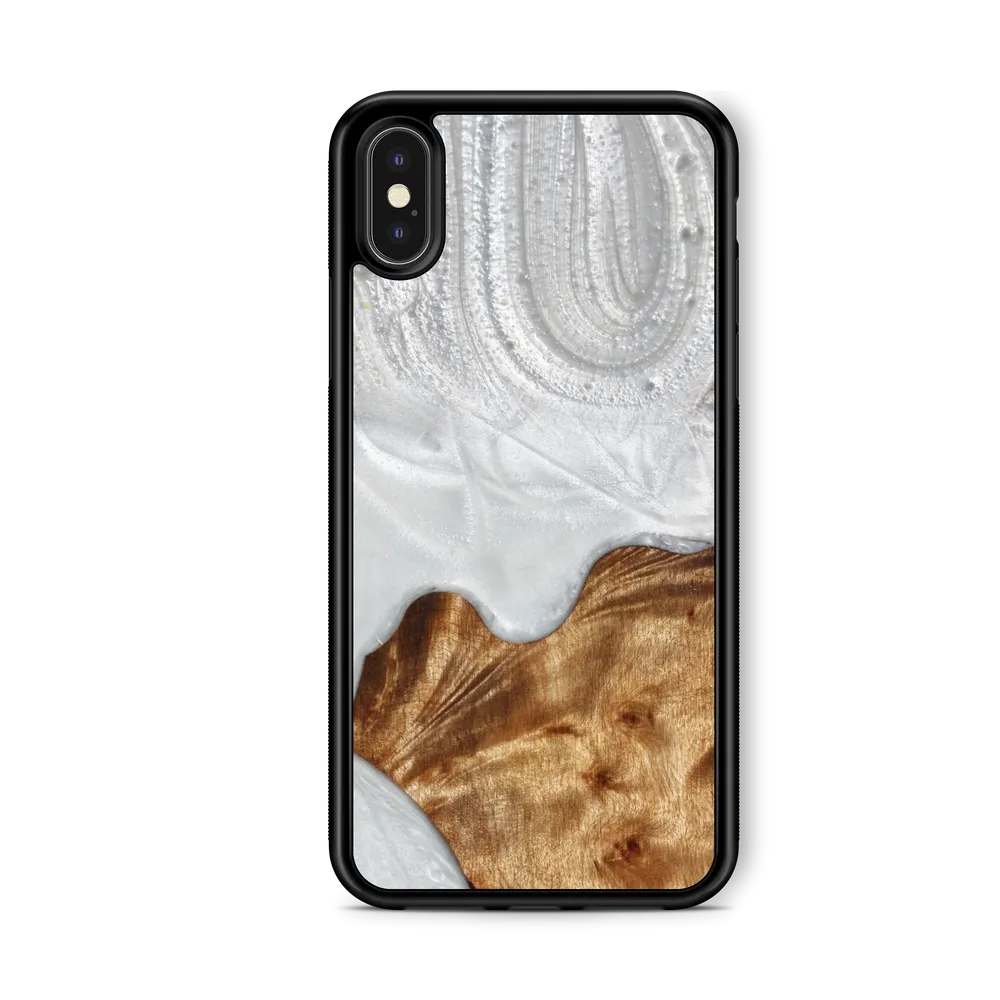 Slim Resin & Wood Phone Case | Arctic White