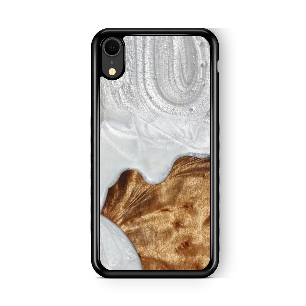 Slim Resin & Wood Phone Case | Arctic White