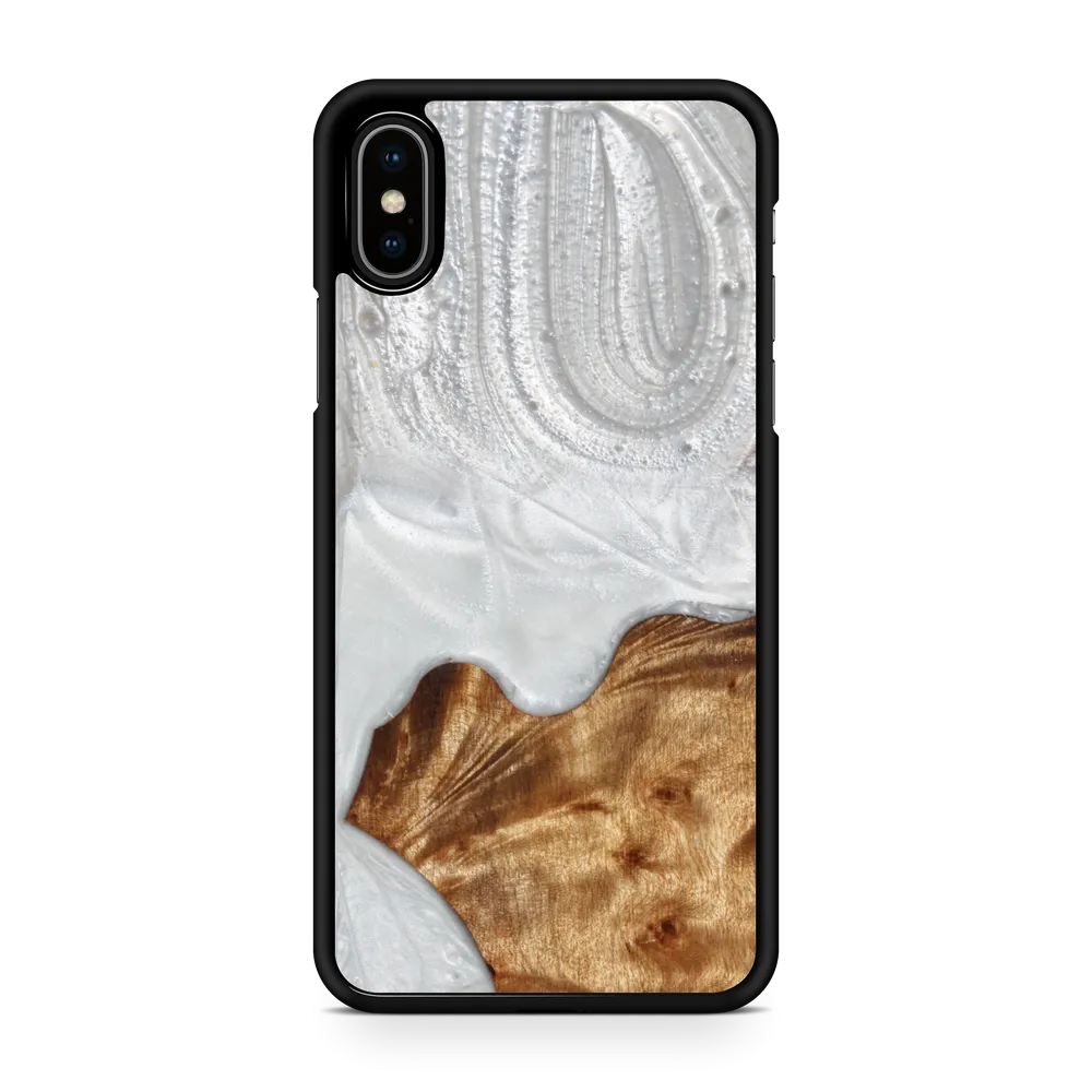 Slim Resin & Wood Phone Case | Arctic White