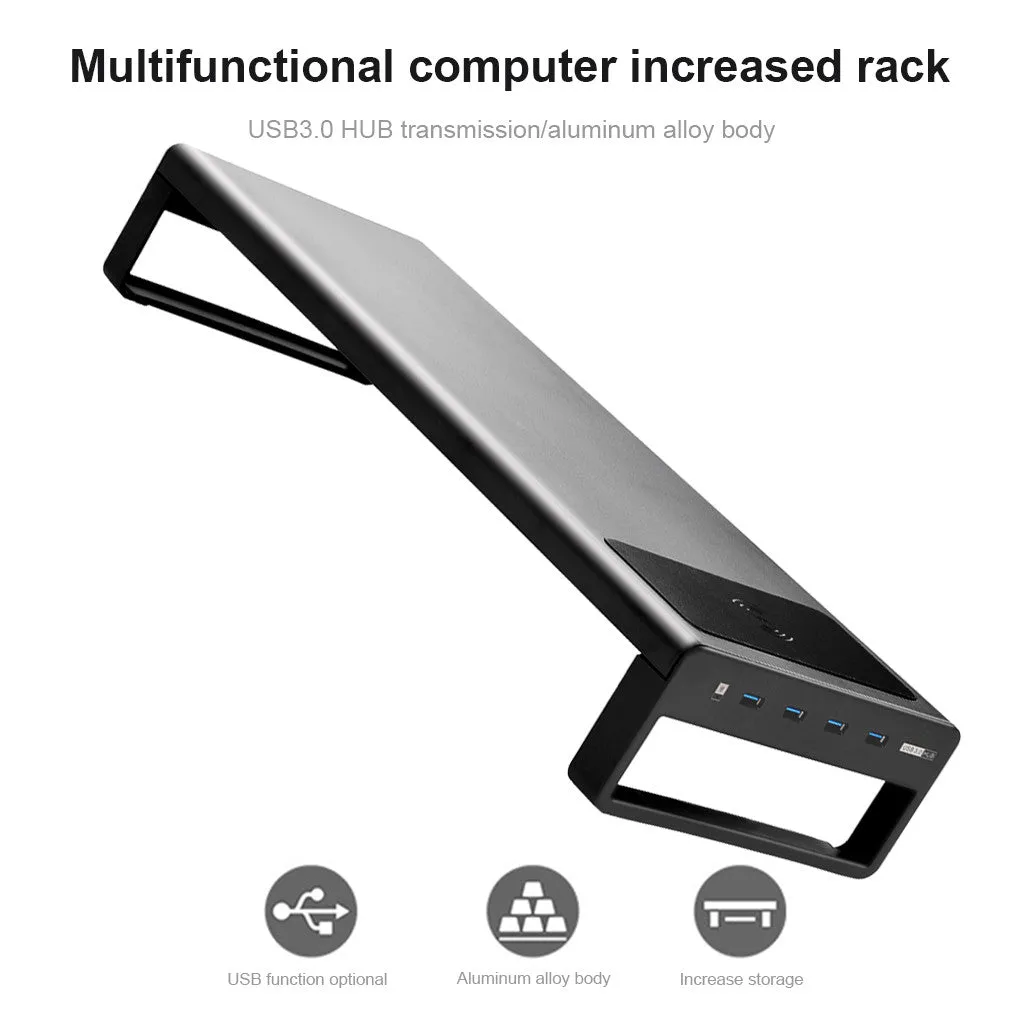 Smart Base Aluminum Computer Laptop Stand USB Port Charging Gaming Pad