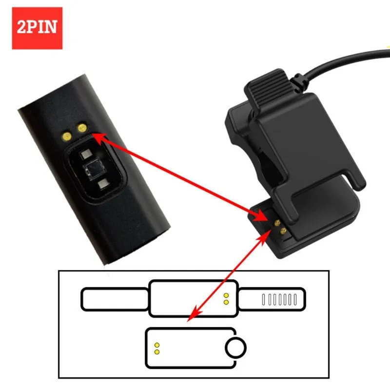 Smart Watch Clip Type Chargers (2-pin-3mm & 4mm, 3-pin-6mm)