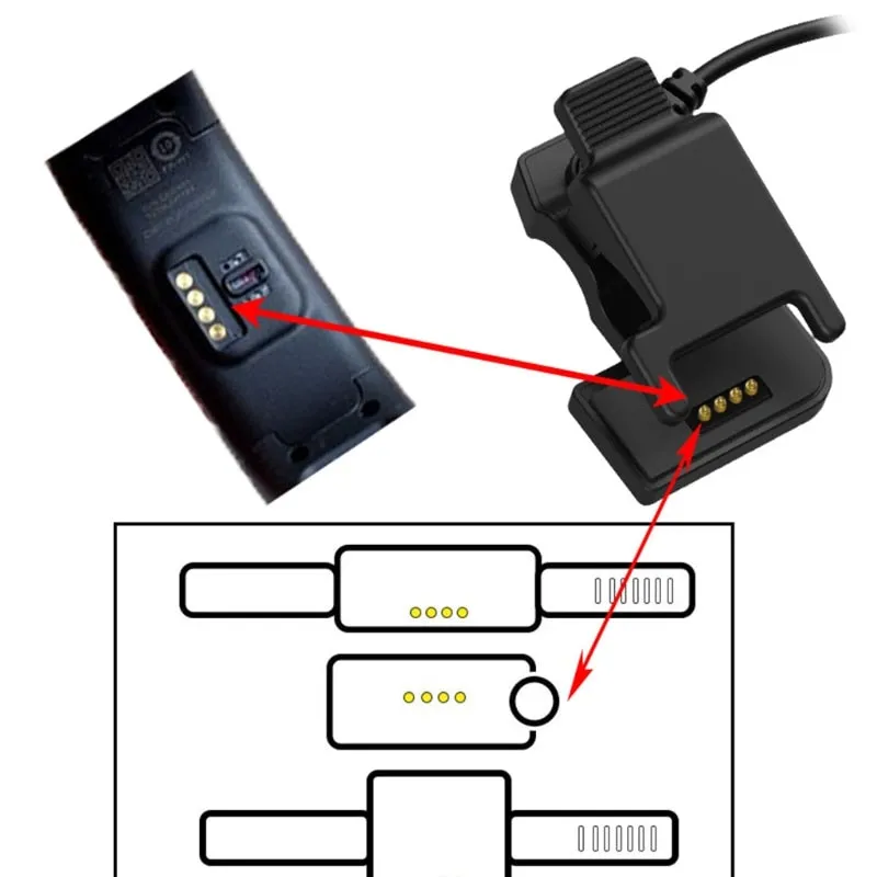 Smart Watch Clip Type Chargers (2-pin-3mm & 4mm, 3-pin-6mm)