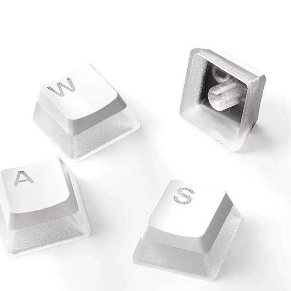 SteelSeries 60203 PrismCaps Universal Double Shot PBT Keycap Set - White