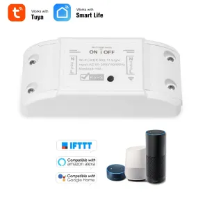 Tuya Wifi Smart Switch Timer Wireless Remote Switch APP 10A/2200W Universal Smart Home Automation Module For Alexa Google Home