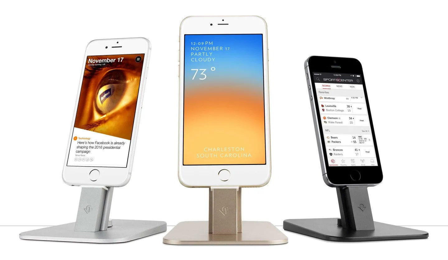 Twelve South HiRise DELUXE for iPhone 5, iPhone 6   iPad Mini - Silver