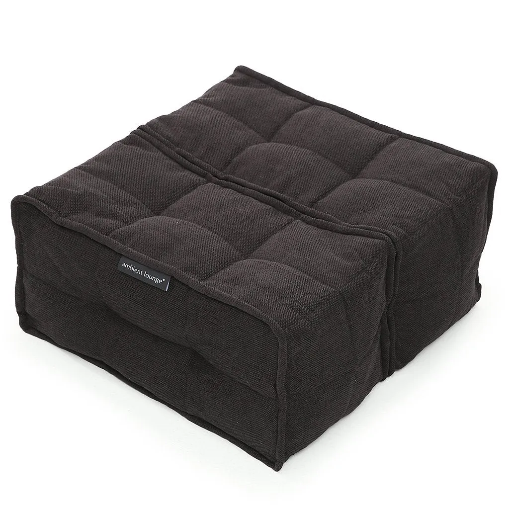 Twin Ottoman - Black Sapphire