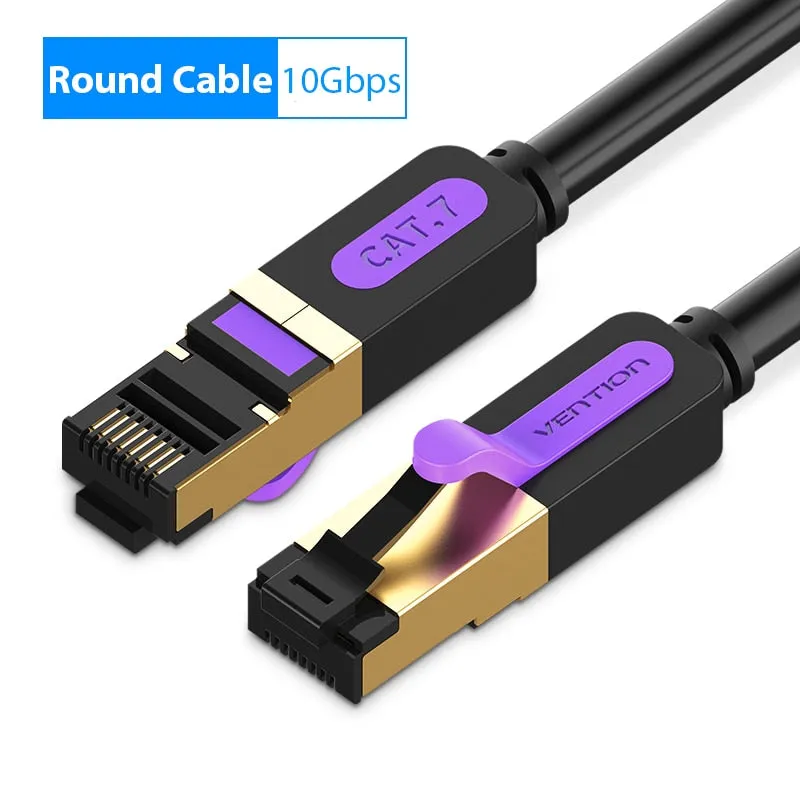 Vention Ethernet Cable RJ 45 Cat7 Lan Cable STP RJ45 Network Cable for Cat6 Compatible Patch Cord for Router Cat7 Ethernet Cable