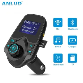 Wireless Bluetooth FM Transmitter FM Modulator HandsFree Car Kit Radio Adapter USB Charger MP3 Music Player For iPhone Samsung