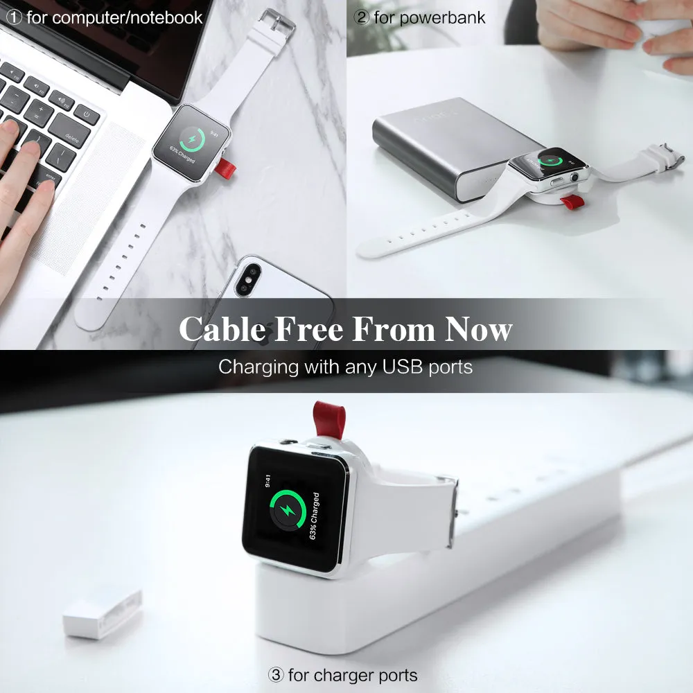 Wireless Charger for Apple Watch 4 Charger Magnetic Wireless Charging USB Charger for Apple Watch 4 3 2 1 Portable